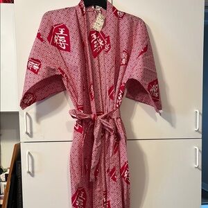 Lord & Taylor 100% cotton Kimono made in Japan New w Tags